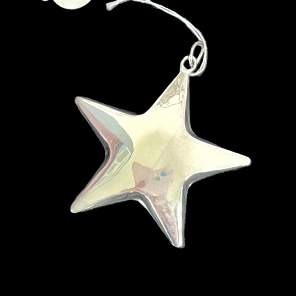 🆕🌟 Large Sterling Silver Double Sided Puffy Star Pendant | 4.8g | Vintage - Picture 9 of 9